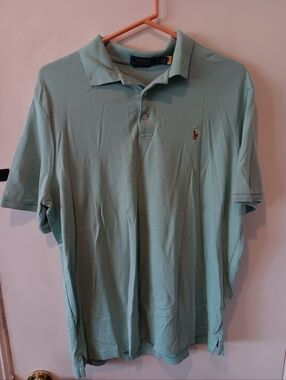 Ralph Lauren Polo Shirt in Sage Green Size L